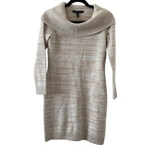 WHBM Cowl Neck Sweater Dress